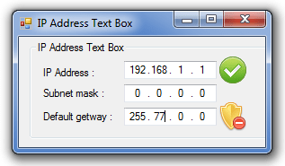MaskedTextBox Field For IP Address ToolBox Visual Studio 2010